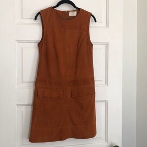 Billy Reid Rust Suede Cameron Dress